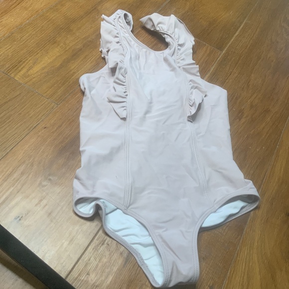 Minnow Other - Minnow Dusty Pink Swimsuit with Ruffles